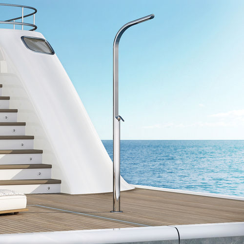 Душ для улицы для бассейна - DREAM YACHT M Y - Inoxstyle - на солнечной батарее / многофункциональный / в итальянском стиле