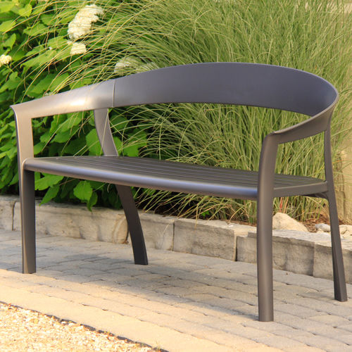 Классическая общественная скамейка - MLB1400 - Maglin Site Furniture - из алюминия / из композитных материалов / из полиэтилена