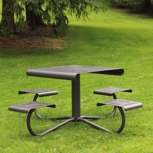 Современный стол для пикника - MLPT1100B - Maglin Site Furniture - из стали / из композита / из бразильского ореха