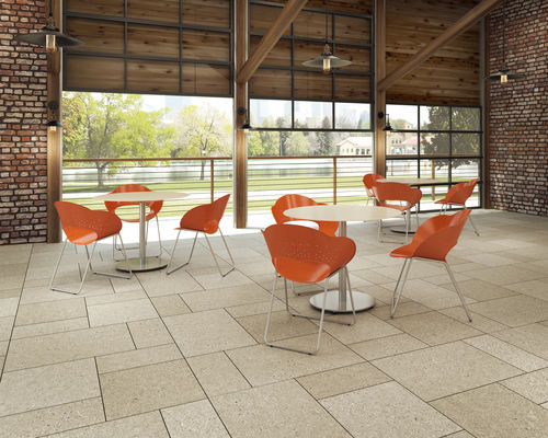 Современный cтул - CHAIR - THE BATTERY COLLECTION - Maglin Site Furniture - для наружного применения / для интерьера / из окрашенного металла