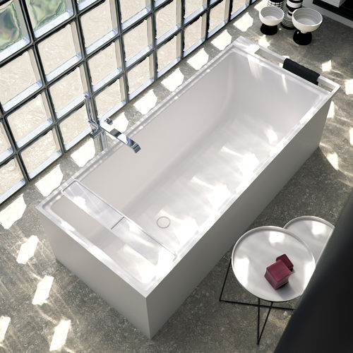 Отдельностоящая ванна - NEUTRA CENTRO STANZA 1 - SIGN - из Solid Surface / белая