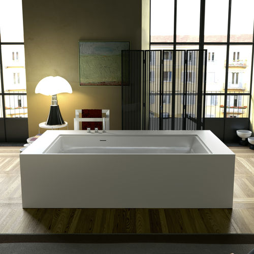 Островная ванна - NEUTRA CENTRO STANZA 2 - SIGN - из Solid Surface / белая