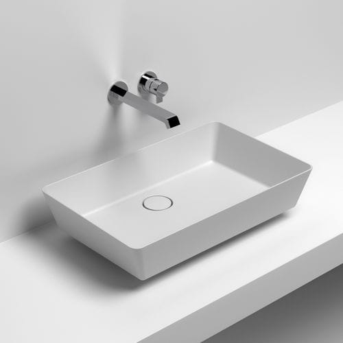 Настольная раковина - STILO - SIGN - из Solid Surface / прямоугольная / современная