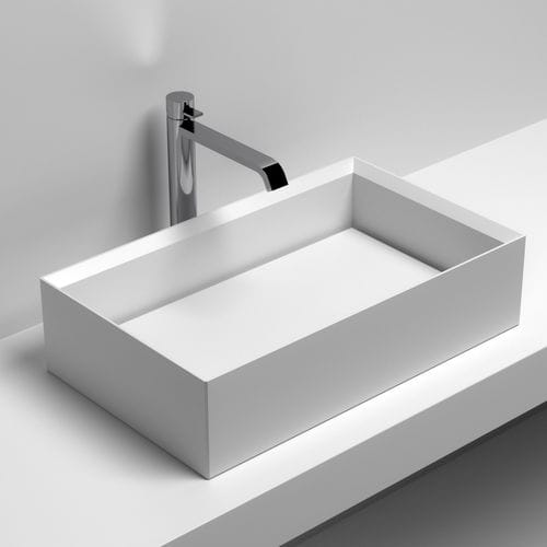 Настольная раковина - RETTANGOLO APPOGGIO - SIGN - из Solid Surface / прямоугольная / современная
