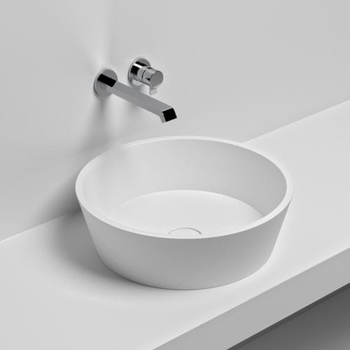 Настольная раковина - KONO - SIGN - из Solid Surface / круглая / современная