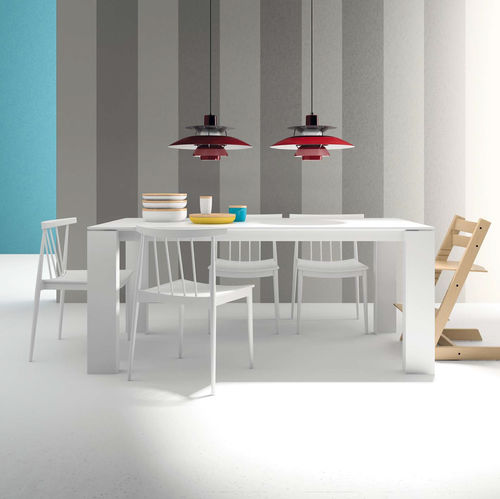 Современный обеденный стол - T02  - VIVE - MUEBLES VERGE S.L. - из дерева / из керамики / из лакированного стекла