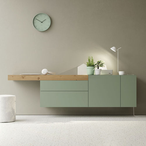 Настенный буфет - ON APARADOR 3 - VIVE - MUEBLES VERGE S.L. - современный / из фанерованной древесины / из матовой лакированной древесины
