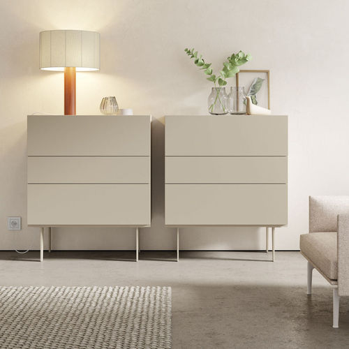 Современный буфет - ON APARADOR 10 - VIVE - MUEBLES VERGE S.L. - из матовой лакированной древесины / на заказ / с выдвижными ящиками