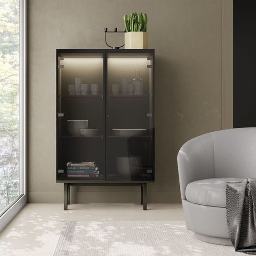 Высокий буфет - ON APARADOR 14 - VIVE - MUEBLES VERGE S.L. - современный / из матовой лакированной древесины / из лакированного стекла
