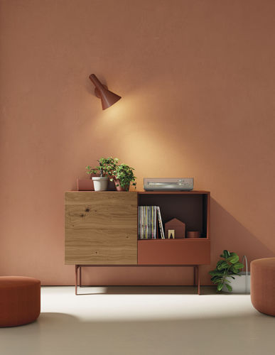 Современный буфет - COMPACT APARADOR 1 - VIVE - MUEBLES VERGE S.L. - из лакированной древесины / из дуба / из фанерованной древесины