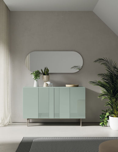 Современный буфет - COMPACT APARADOR 2 - VIVE - MUEBLES VERGE S.L. - из лакированной древесины / из лакированного стекла / из кристалла