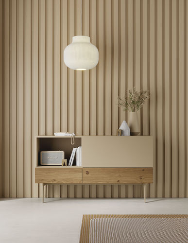 Современный буфет - COMPACT APARADOR 3 - VIVE - MUEBLES VERGE S.L. - из дуба / деревянный шпон / из матовой лакированной древесины
