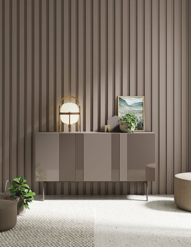 Современный буфет - COMPACT APARADOR 4 - VIVE - MUEBLES VERGE S.L. - из лакированной древесины / из лакированного стекла / из кристалла