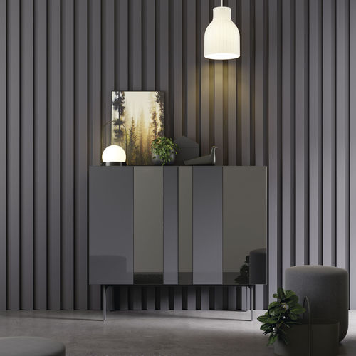 Современный буфет - COMPACT APARADOR 19 - VIVE - MUEBLES VERGE S.L. - из матовой лакированной древесины / из лакированного стекла / из кристалла