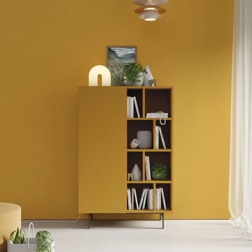 Высокий буфет - COMPACT APARADOR 23 - VIVE - MUEBLES VERGE S.L. - современный / из матовой лакированной древесины / с полкой