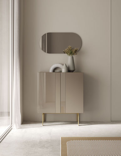 Высокий буфет - COMPACT RECIBIDOR 7 - VIVE - MUEBLES VERGE S.L. - современный / из матовой лакированной древесины / из лакированного стекла