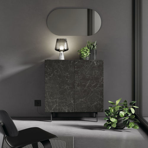 Высокий буфет - COMPACT RECIBIDOR 8 - VIVE - MUEBLES VERGE S.L. - современный / из матовой лакированной древесины / из керамики
