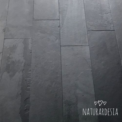 Плитка из шифера - BLACK NATURAL SLATE - MAP Slate Srl - матовая / естественная отделка / для интерьера