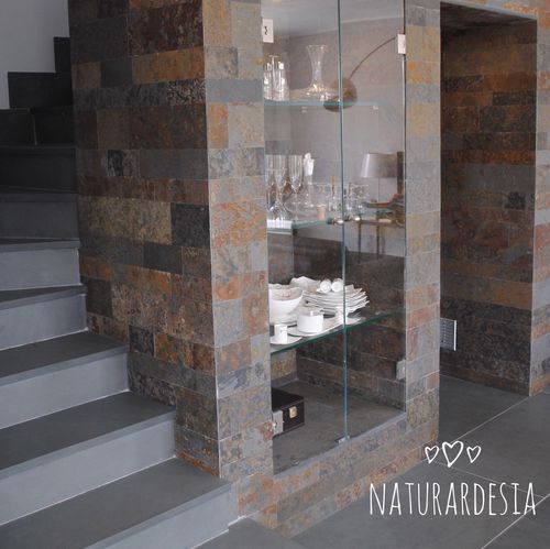 Плитка из натурального камня - MULTICOLOR SLATE NATURAL  - MAP Slate Srl - матовая / для интерьера / напольная