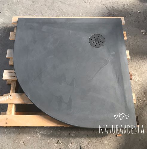 Угловой душевой поддон - ELIO - ANGOLARE - MAP Slate Srl - напольный / встраиваемый / из натурального камня