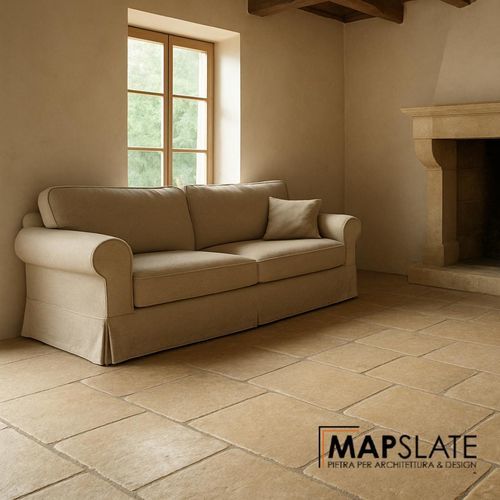 Уличная плитка из натурального камня - COTTAGE YELLOW  - MAP Slate Srl - для интерьера / для гостиной / для прихожей