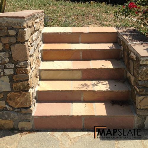 Мостовая из камня - SANDSTONE - MAP Slate Srl - для наружного применения / для ступени / для парковки