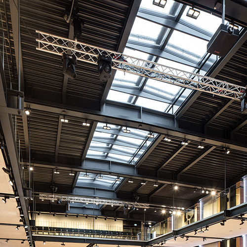 Фонарь для плоской крыши - RIDGELIGHT WITH BEAMS - VITRAL - с двойным остеклением / с петельным крюком / из стекла