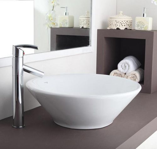 Настольная раковина - HINDWARE ART: CORAL - HSIL Limited (Hindware) - из фарфора / круглая / современная
