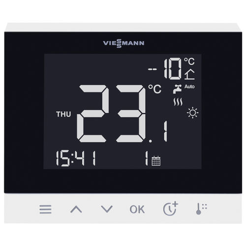 Пульт дистанционного управления для системы отопления - VITOTROL 100-EH - VIESSMANN - матовая отделка / с сенсорным экраном / настенный