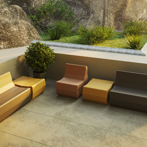 Современное кресло - Crushed - SIXINCH Furniture - Design - Foamcoating - из полорона высокой плотности / из полорона высокой плотности / коричневое