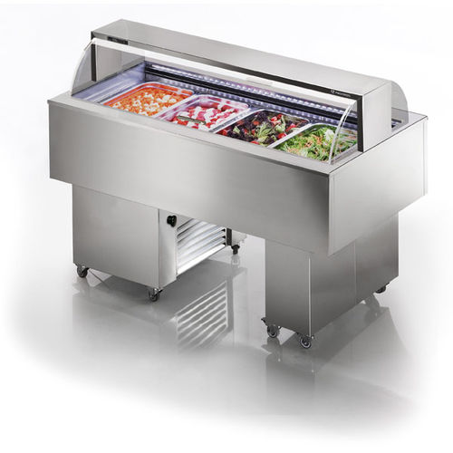 Центральный буфет с охлаждением - ISOLA 4.0 VT SS INOX - TECFRIGO SPA  - холодная обдувка / для ресторана
