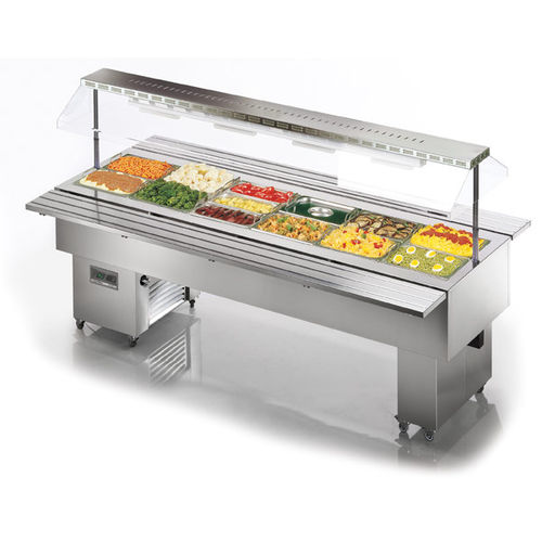 Нейтральный шведский стол для самообслуживания - ISOLA 6 M BM INOX - TECFRIGO SPA  - для профессионального использования