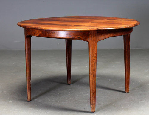 Обеденный стол скандинавский дизайн - 1958-69 - paere dansk - из розового дерева / круглый / овальный