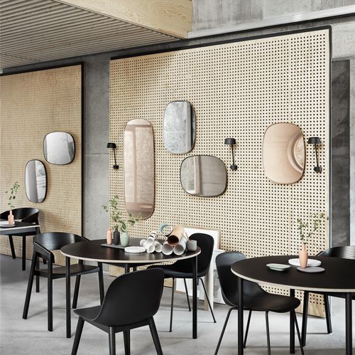 Настенное зеркало - FRAMED - Muuto - классическое / прямоугольное / из стали, покрытой порошком