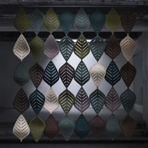 Подвесная акустическая панель - AIRLEAF - ABSTRACTA - из фетра / перфорированная / цветная