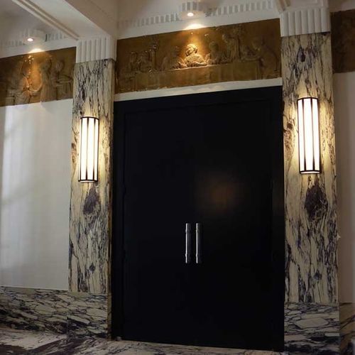 Настенный светильник ар-деко - SCAN&Eacute;A 700 - raphael armand luminaires - для наружного применения / из лакированной стали / из PMMA