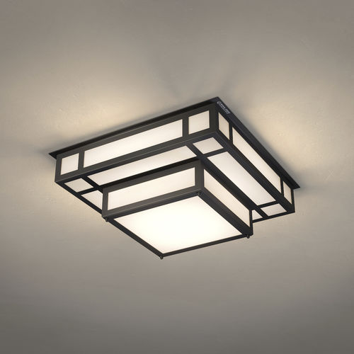 Потолочный светильник ар-деко - TESSERACT 600 - raphael armand luminaires - квадратный / геометрический / из PMMA