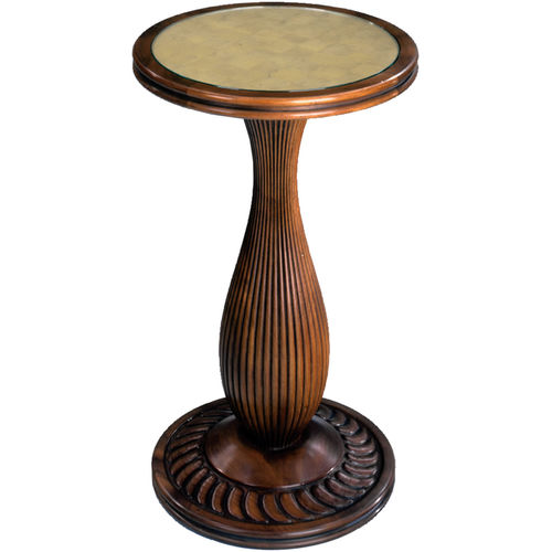 Классический столик на одной ножке - JOHN WIDDICOMB : RATEAU JW-2708- GL - STICKLEY - из дерева / круглый / для бытового использования