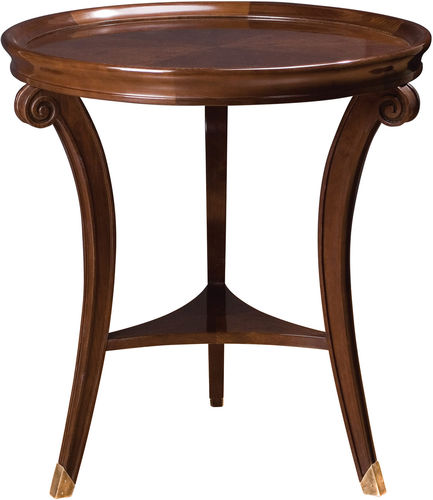 Классический вспомогательный столик - JOHN WIDDICOMB : TRIPOD JW-2720 - STICKLEY - из фанерованной древесины / круглый / для бытового использования