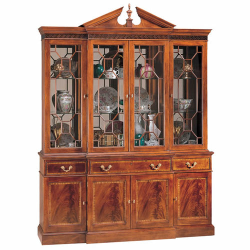 Стилизованный шкаф для посуды - GEORGIAN BREAKFRONT 4782 - STICKLEY - из красного дерева
