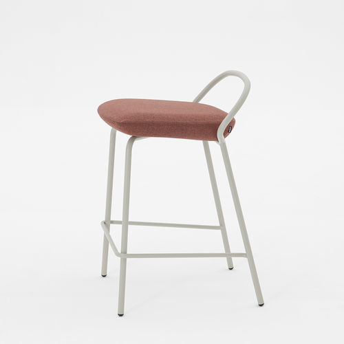 Современный барный табурет - ICON SOFT STOOL - Mara - из искусственной кожи / из огнестойкой ткани / из Trevira CS®