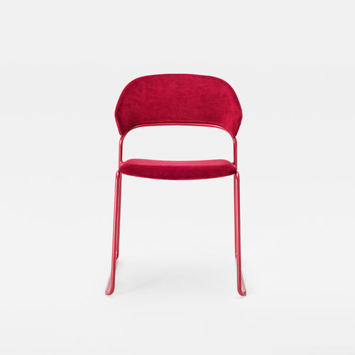 Cтул минималистский дизайн - AERA SOFT SLED - Mara - для интерьера / из кожи / из ткани