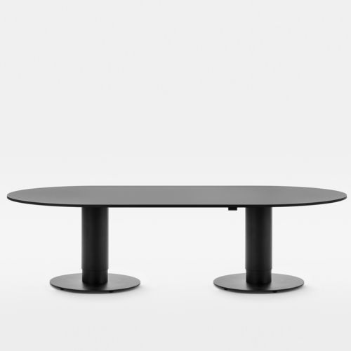 Современный стол для конференций - FOLLOW MEETING LARGE MONOCHROMATIC - Mara - из Fenix NTM® / из стали, покрытой порошком / из стали