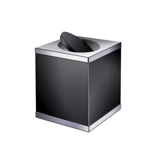 Мусорный контейнер для ванной комнаты - BLACK: 897 - Windisch S.A. - отдельностоящий / из латуни / с откидной крышкой