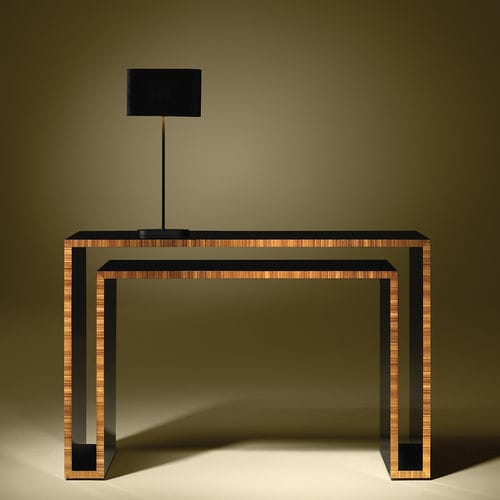 Современный стол-консоль - DUPLO U - Luisa Peixoto Design - из дерева / прямоугольный / для бытового использования