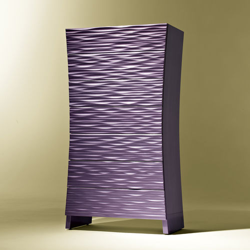 Современный шифоньер - CURVE WEG - Luisa Peixoto Design - из лакированной древесины / коричневый / фиолетовый