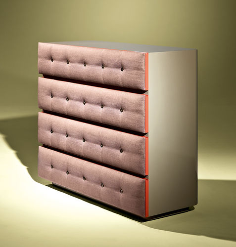 Современный комод - VIOLET - Luisa Peixoto Design - из лакированной древесины / обитый / не определено