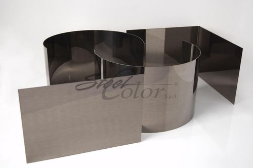 Декоративное листовое железо - BRONZO - Steel Color - из нержавеющей стали / цветное / полированное
