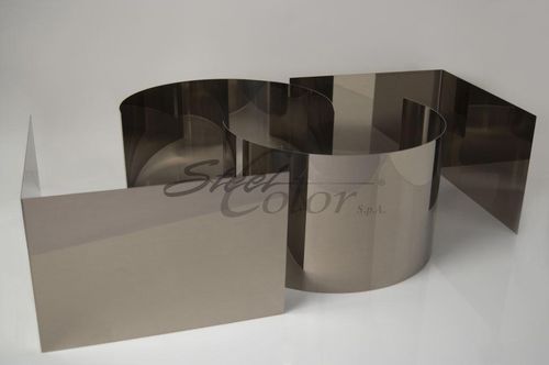 Декоративное листовое железо - CHAMPAGNE  - Steel Color - из нержавеющей стали / цветное / полированное