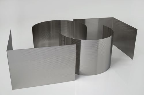 Декорированное листовое железо - STRIPES  - Steel Color - из нержавеющей стали / для облицовки